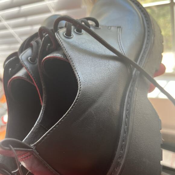 Madden Girl Y2K Grunge, Black Academia, Platform Chunky Goth Lug Sole Shoes 6 - Picture 9 of 16